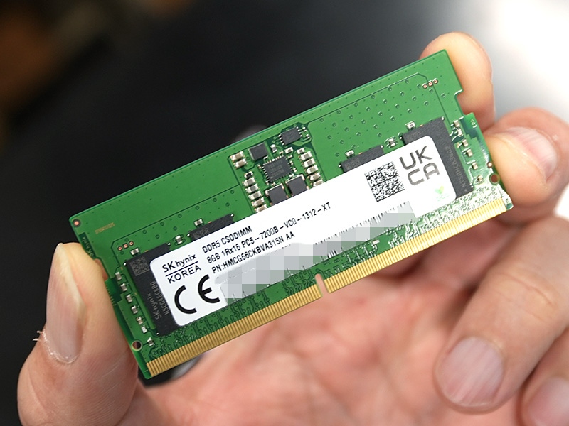SK Hynixチップ採用のDDR5-7200 CSODIMMキットが3種類、Ark Selection