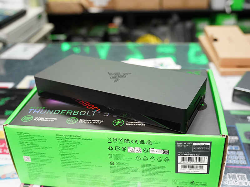 4Kモニター3台同時接続も可能な「Razer Thunderbolt 5 Dock」がTSUKUMO