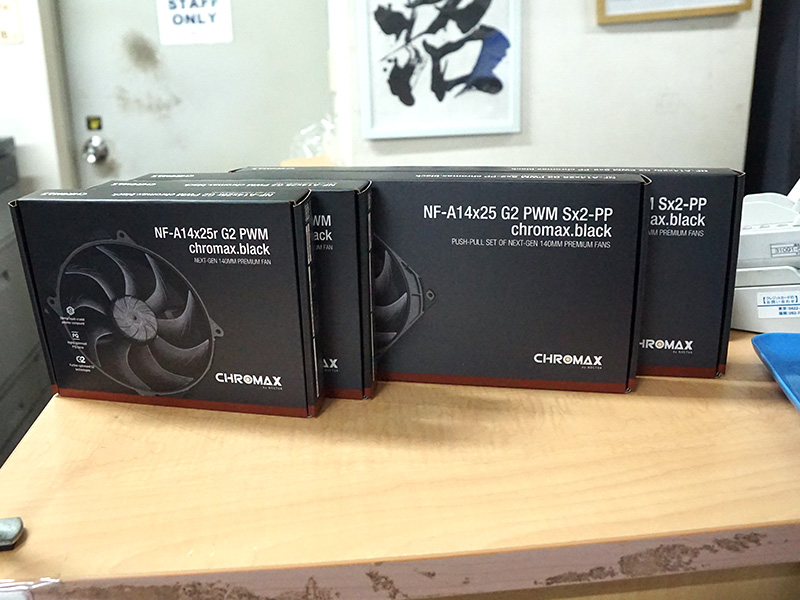 Noctuaの高静圧140mmファン「NF-A14x25 G2」にchromax.blackモデル