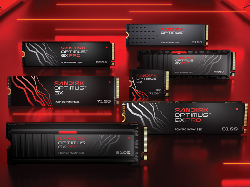 Sandisk、新SSDブランド「SANDISK Optimus」を発表。WD_BLACKやWD Blue