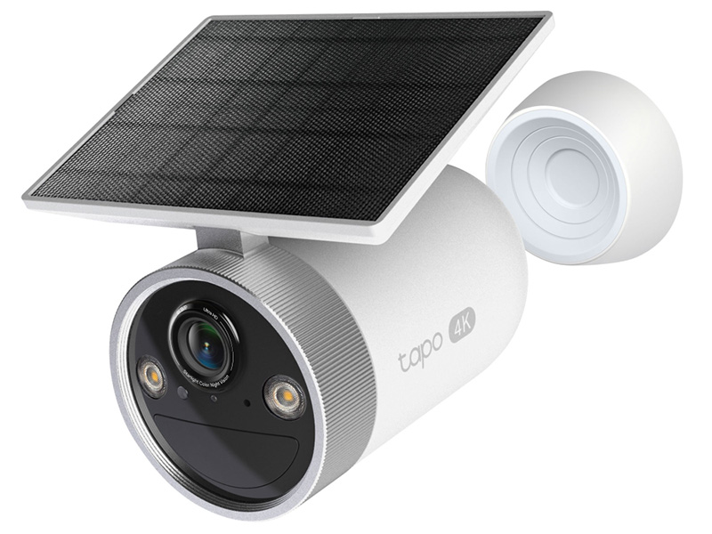 Tapo 屋外 スマートワイヤレス セキュリティカメラ ソーラー パネル付き ソーラーパネル一体型のフルワイヤレス4Kセキュリティカメラ「Tapo