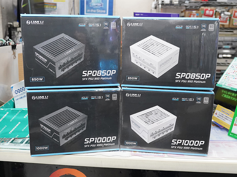 LIAN LI SP Platinum 850W SP0850P SFX電源 Lian Liの80PLUS Platinum SFX電源「SP Platinum」が発売、PCIe 5.1
