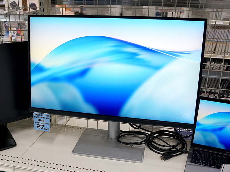 光沢パネル採用のMac向け27インチ4Kモニター「BenQ MA270UP」が秋葉館