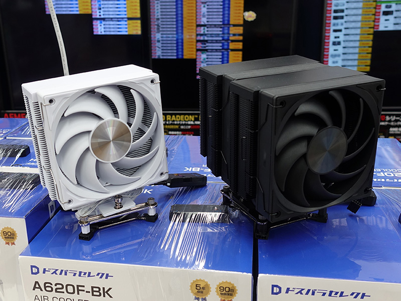 ドスパラセレクトのサイドフロー型CPUクーラー「A400F」「A620F」が