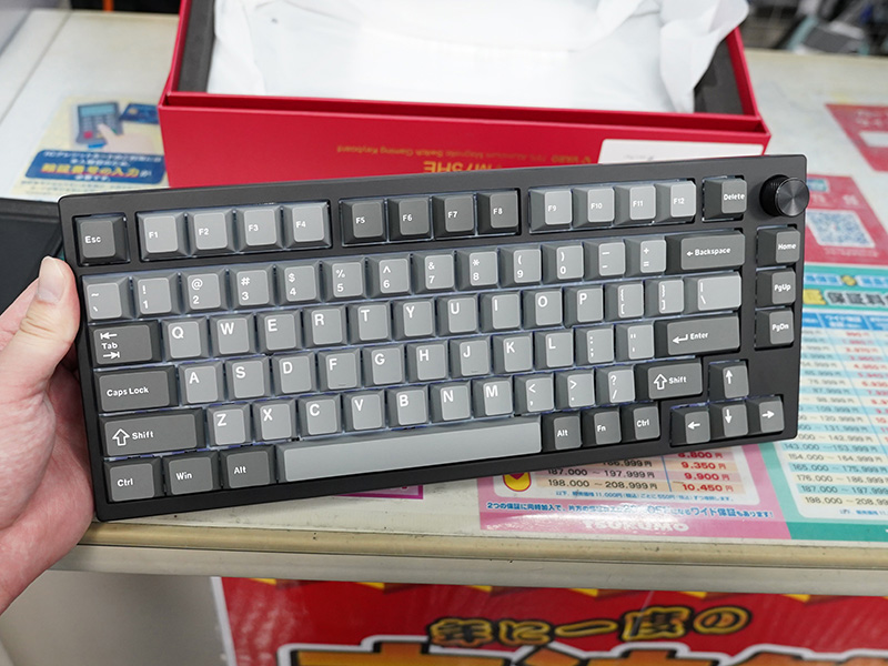 ラピトリ対応の75%キーボード「VARO VM75HE」に精度と打鍵感を両立した