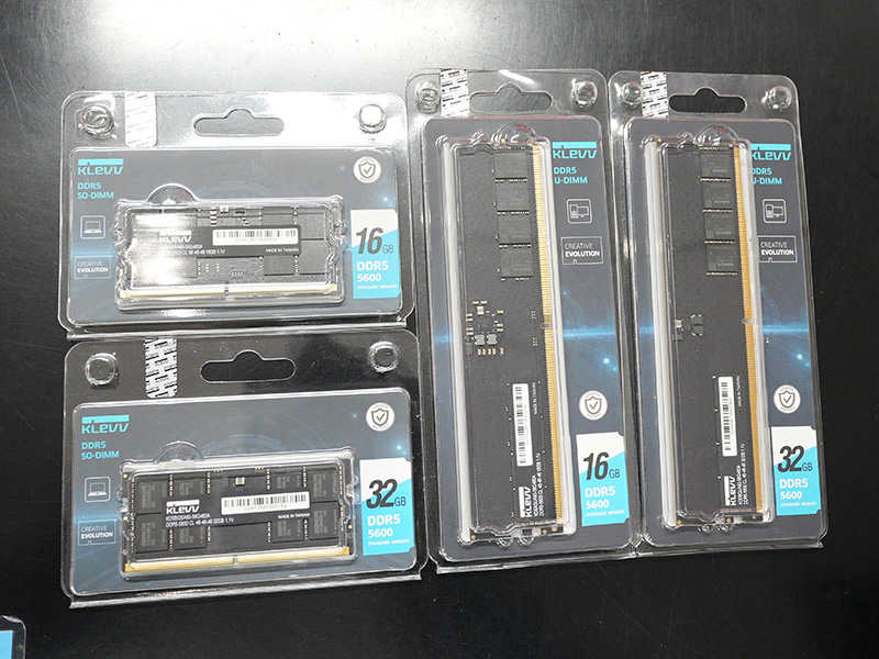 KLEVVブランドのDDR5 U-DIMM/SO-DIMMが複数入荷、計4製品 - AKIBA PC