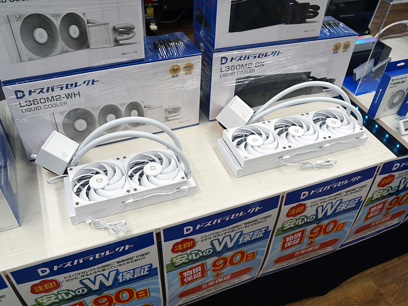 ドスパラセレクトの安価な水冷クーラーが計4製品、360mmラジエーター