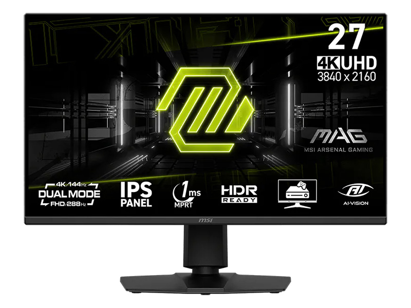 27インチPCモニター デュアルモード対応の27インチ4Kゲーミングモニター「MAG 275UPD E14