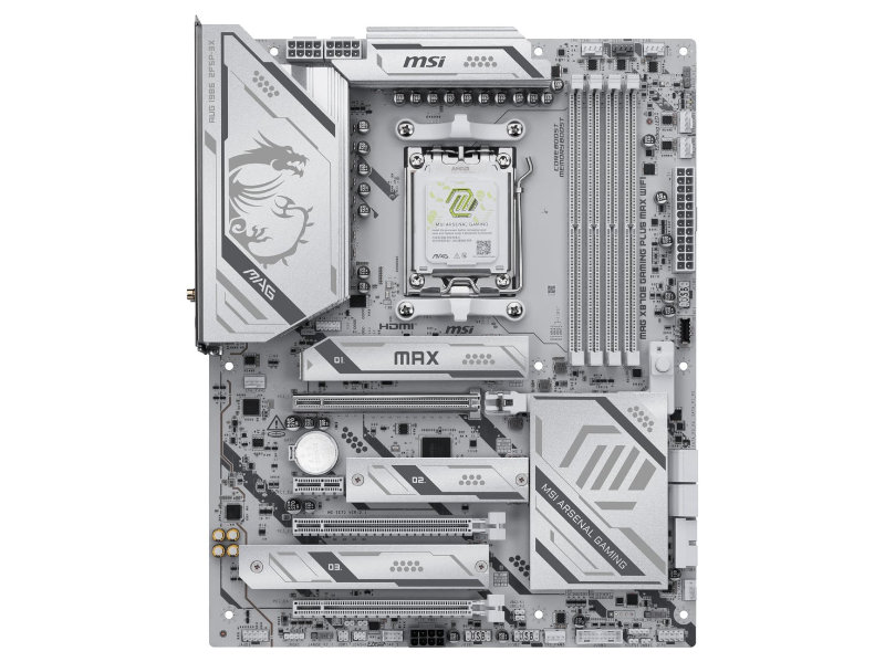 MSIのRyzen 9000マザー「MAG X870E GAMING PLUS MAX WIFI」が登場、大