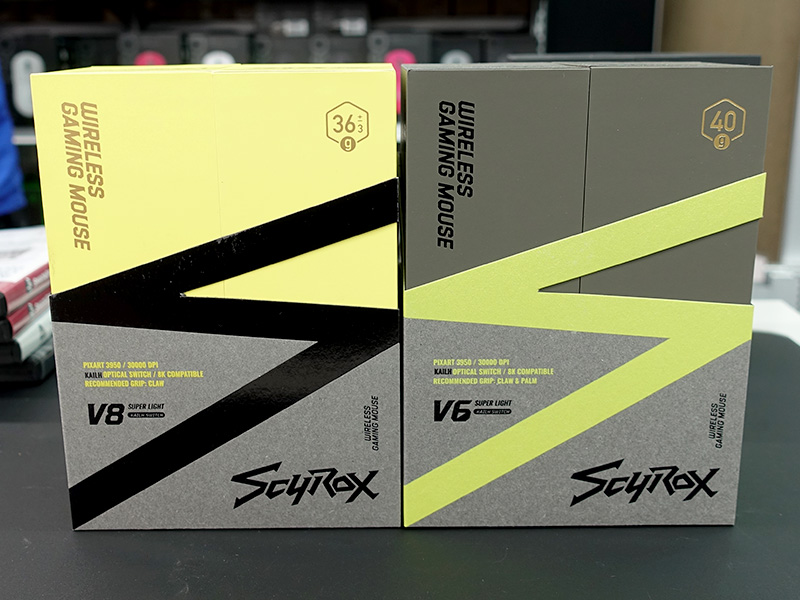 軽量ワイヤレスゲーミングマウス「SCYROX V6/V8」にKailh光学スイッチ