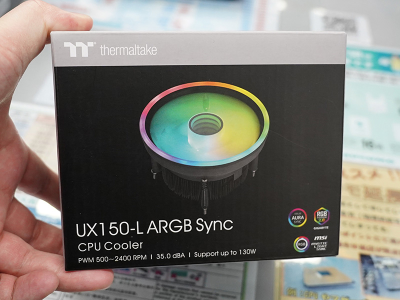 Thermaltakeの安価なCPUクーラー「UX150-L ARGB Sync」が発売、130mm