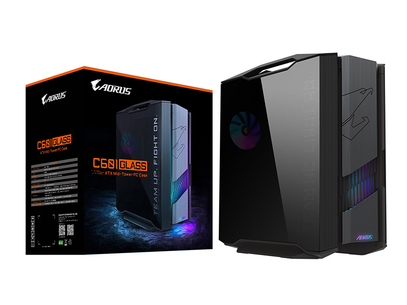 GIGABYTEのフラッグシップPCケース「AORUS C601 GLASS」発売、Amazon