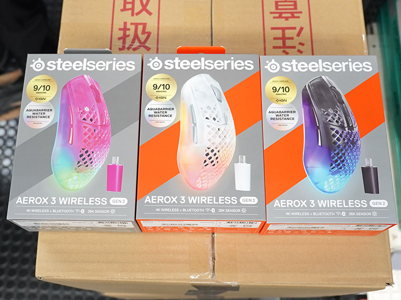 SteelSeriesのゲーミングマウス「Aerox 3 Wireless Gen 2」が発売