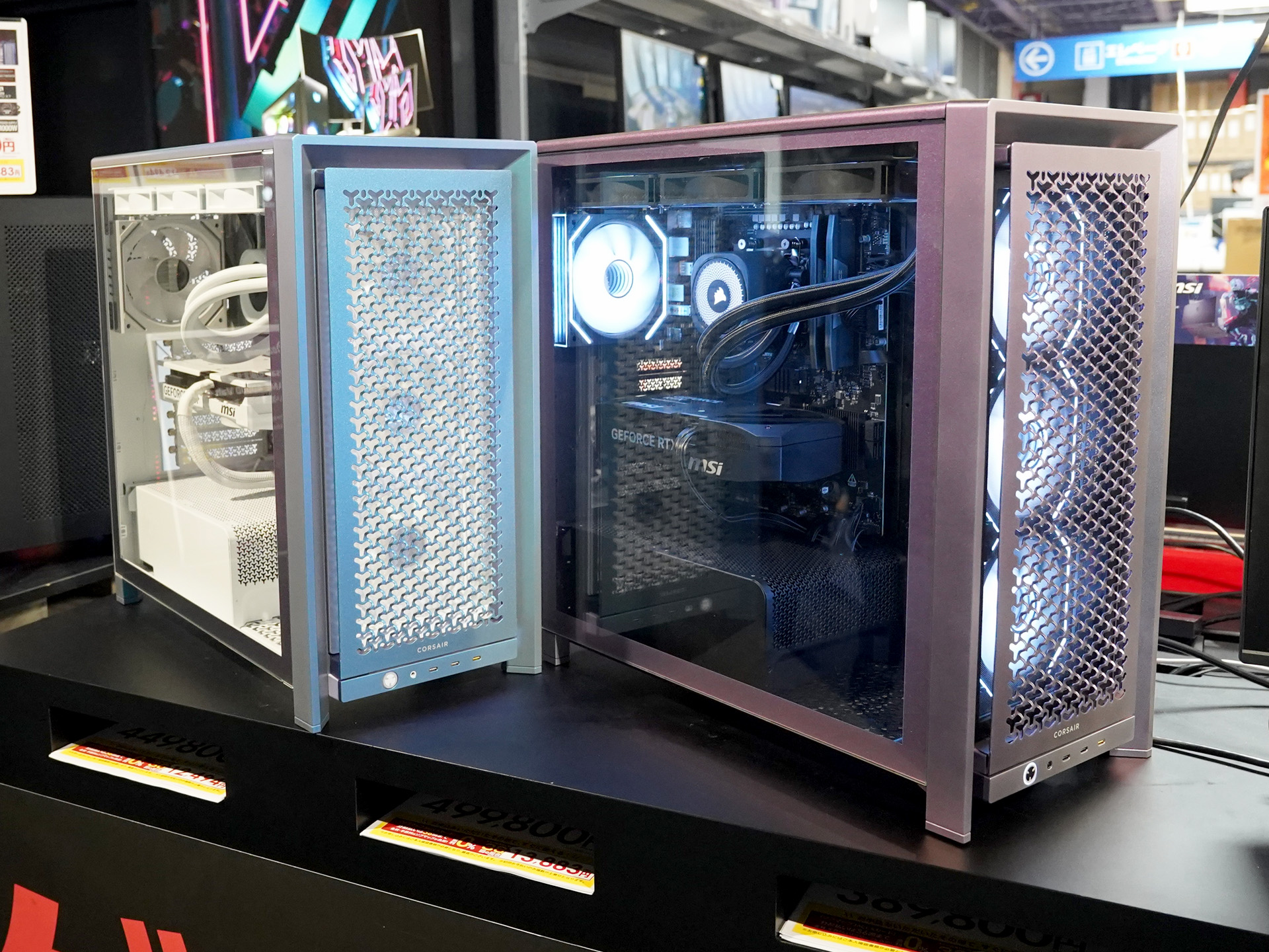 (for 青い人) PCケース Corsair 4000D CORSAIRの数量限定ケース「FRAME 4000D Vault Series」採用ゲーミング