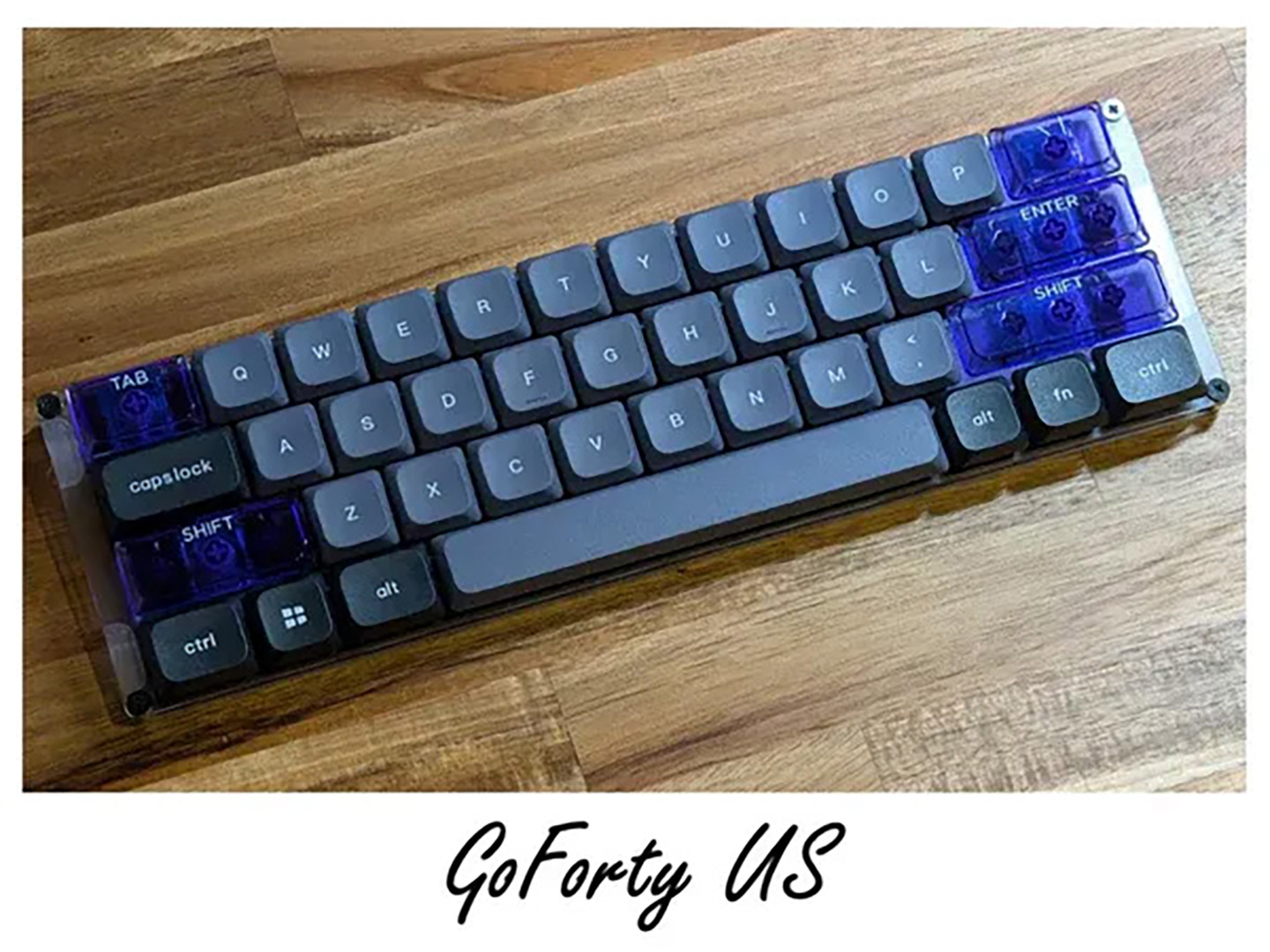 40%キーボード自作キット「GoForty v2 US」が入荷、ネジ止めだけで