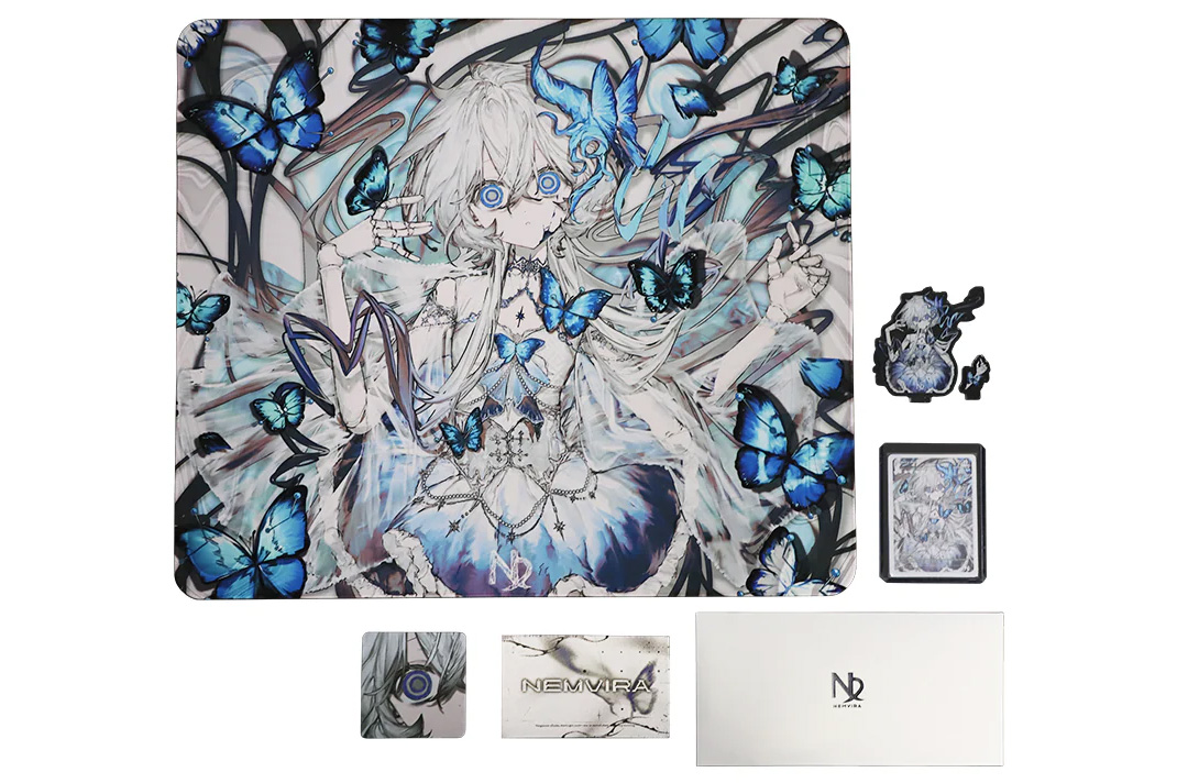 退廃的なイラストデザインの布製ゲーミングマウスパッドがNemvira