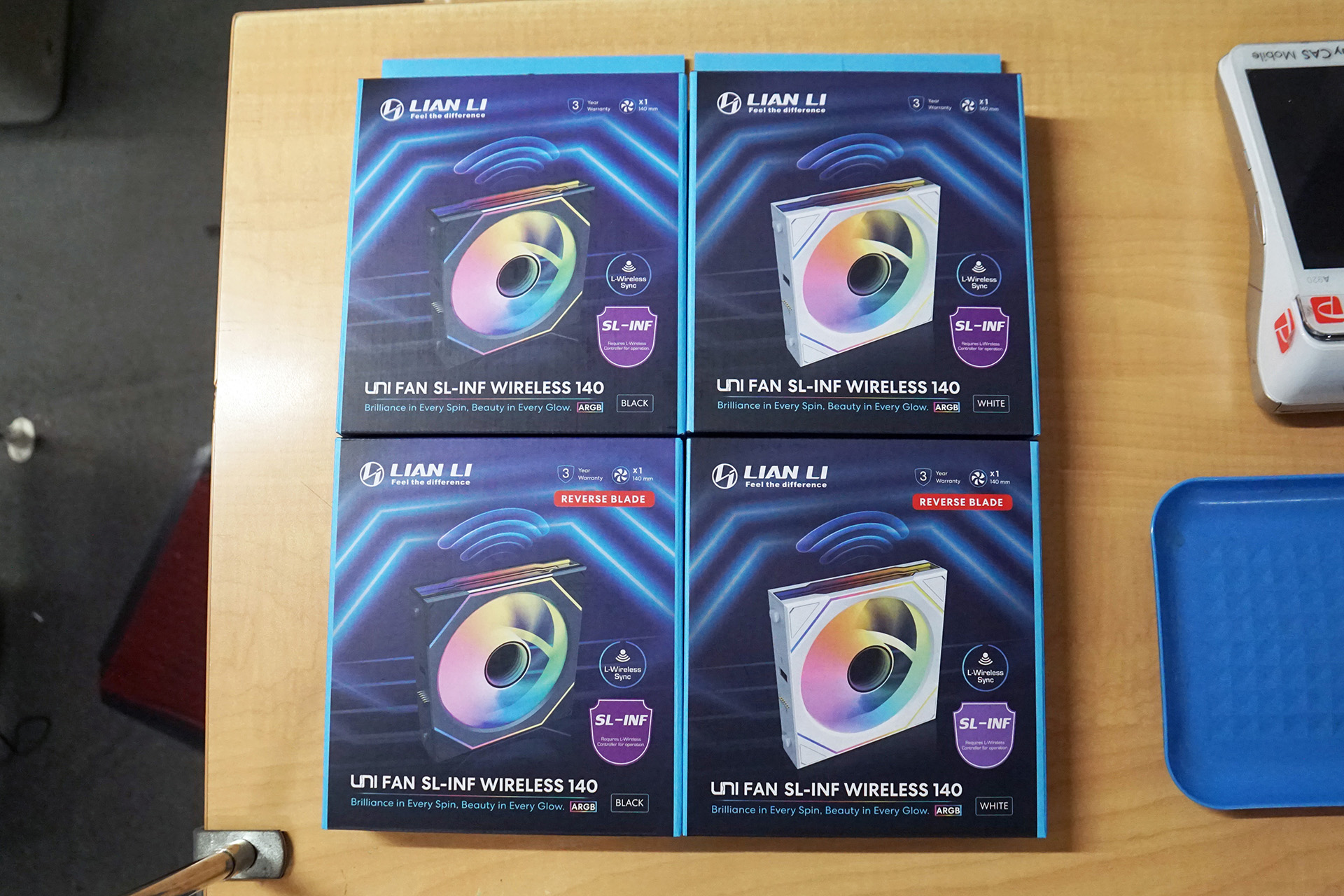 Lian Liのワイヤレス制御対応140mmファン「UNI FAN SL-INF Wireless