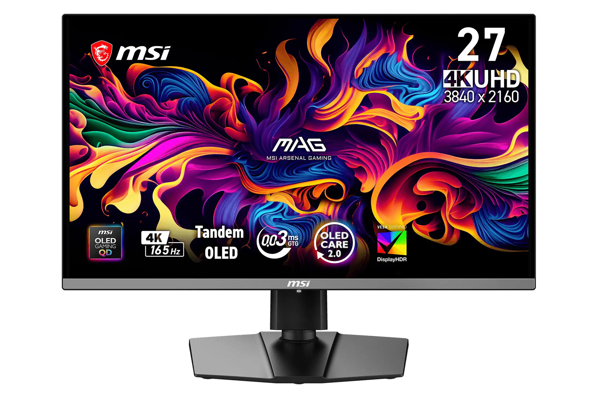 5層タンデムQD-OLEDパネル採用の4Kゲーミングモニター「MAG 272UP QD