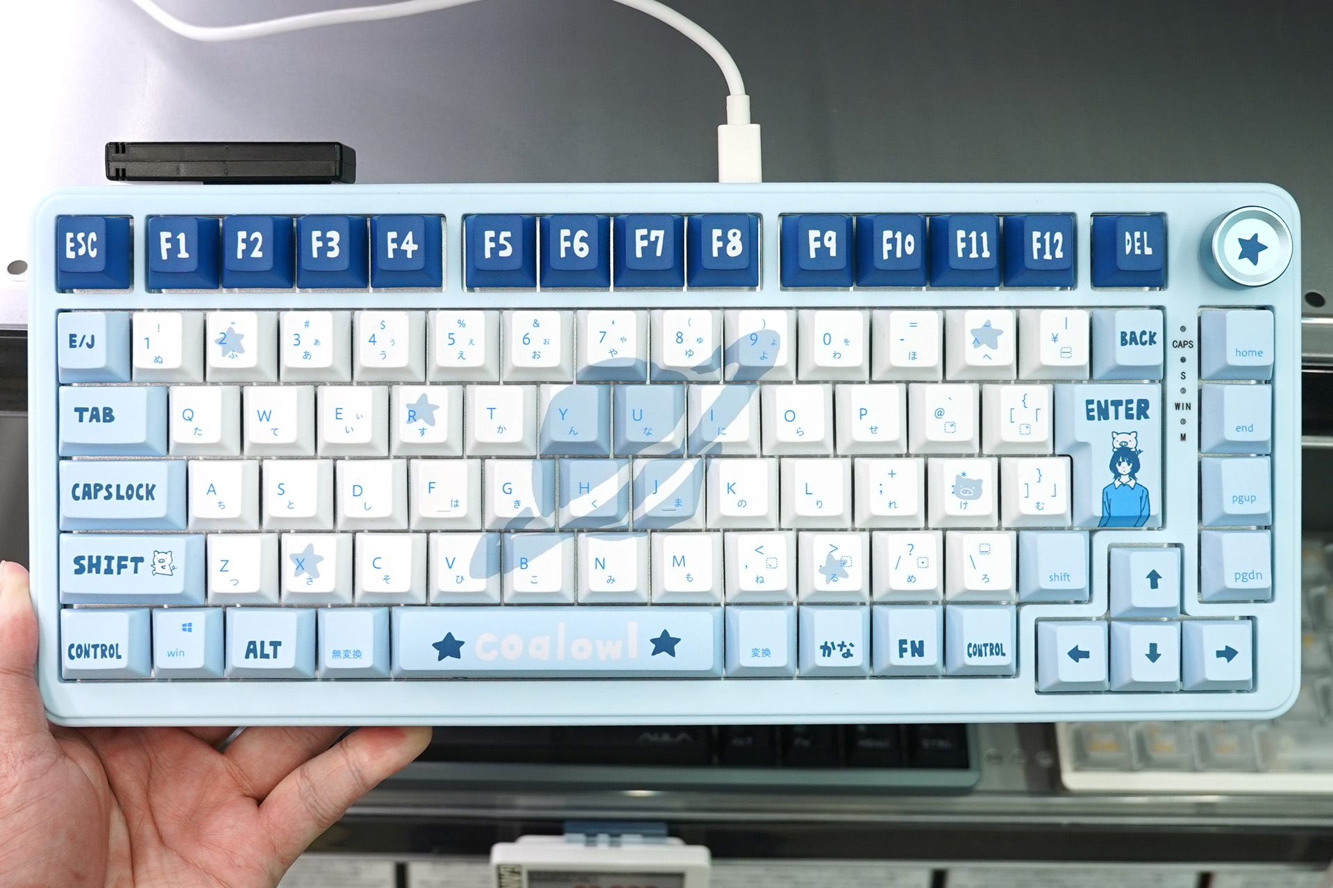 【新品未開封シュリンク付き】coalowl × AIM1 瞬 キーボード ラピトリ対応ゲーミングキーボード「AIM1 瞬」にイラストレーター