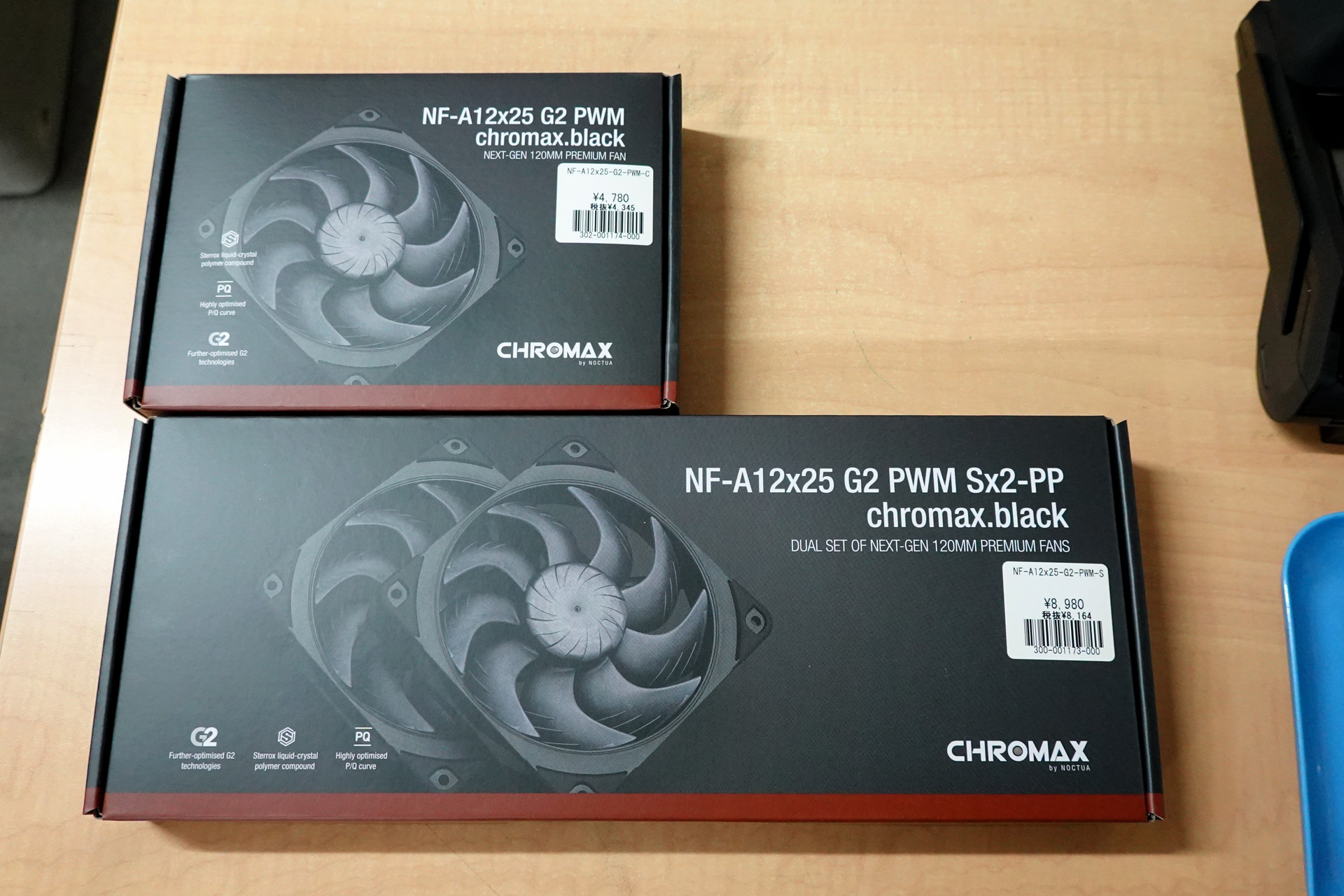 Noctuaの120mmファン「NF-A12x25 G2 PWM」に“chromax.black”モデル
