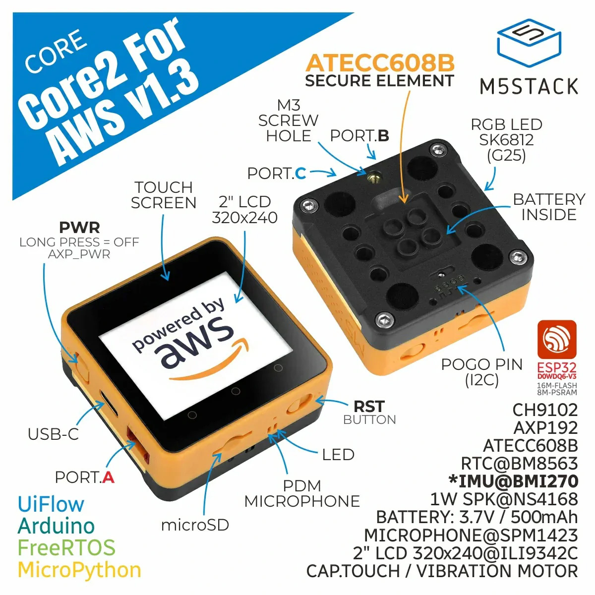 M5CORE2 セットtypeA おまけ付き M5CORE2 セットtypeA おまけ付き