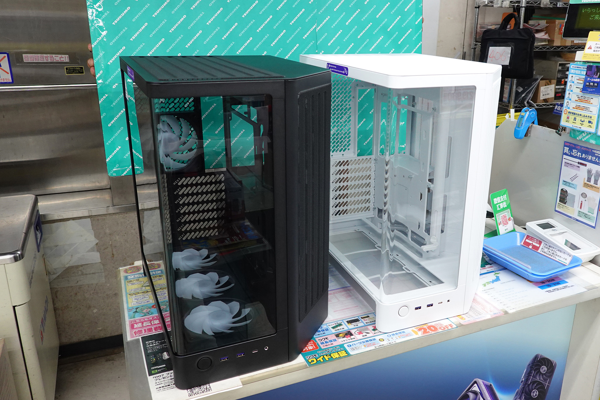 NZXTのピラーレスPCケース「H6」シリーズが登場、斜めファン設計を採用