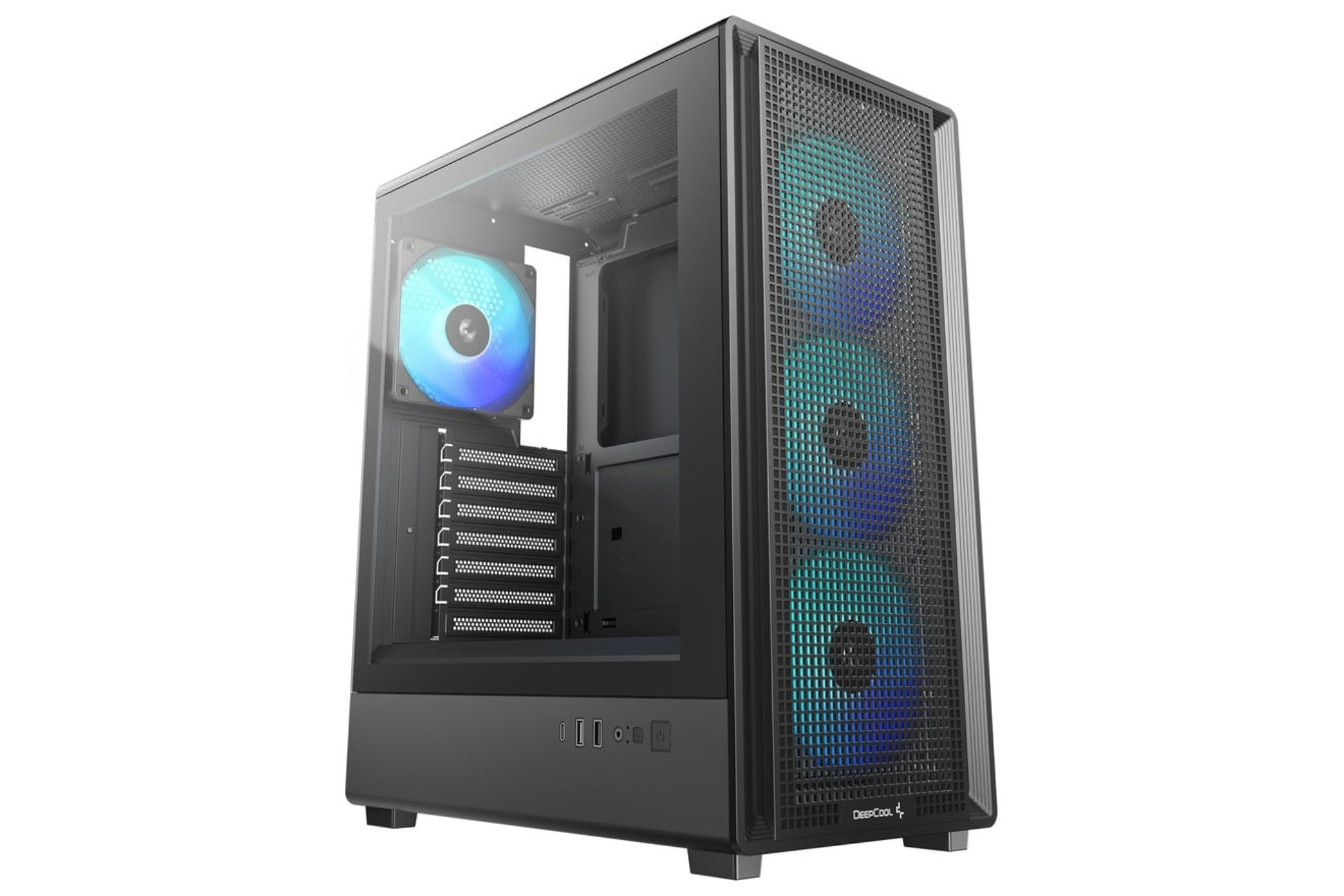 DeepCoolの高エアフローPCケース「CC550 4F」が発売、ARGBファンを4基