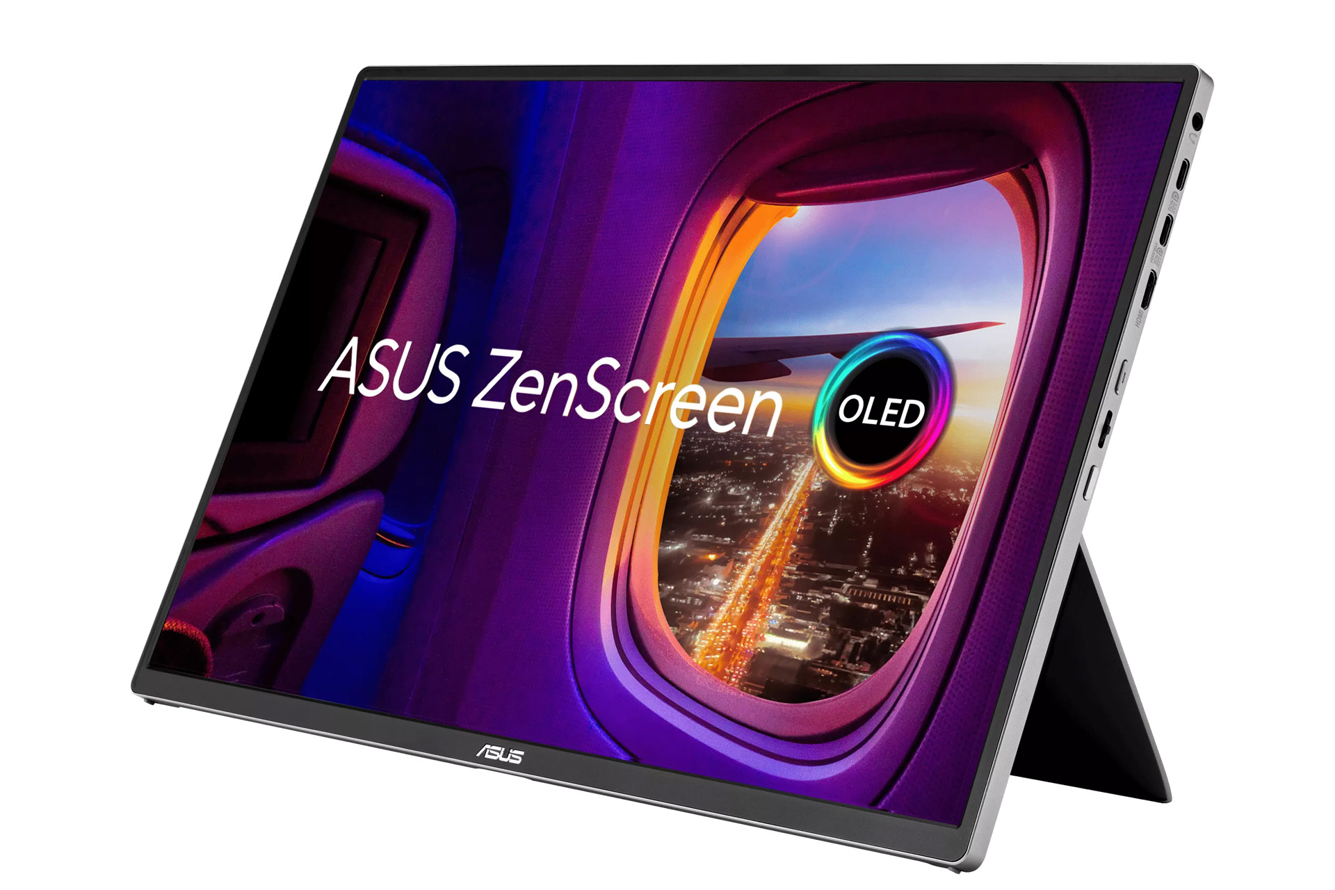 ASUS フラットパネルディスプレイ 本体 16インチOLEDパネル採用の広色域モバイルモニター「ZenScreen OLED