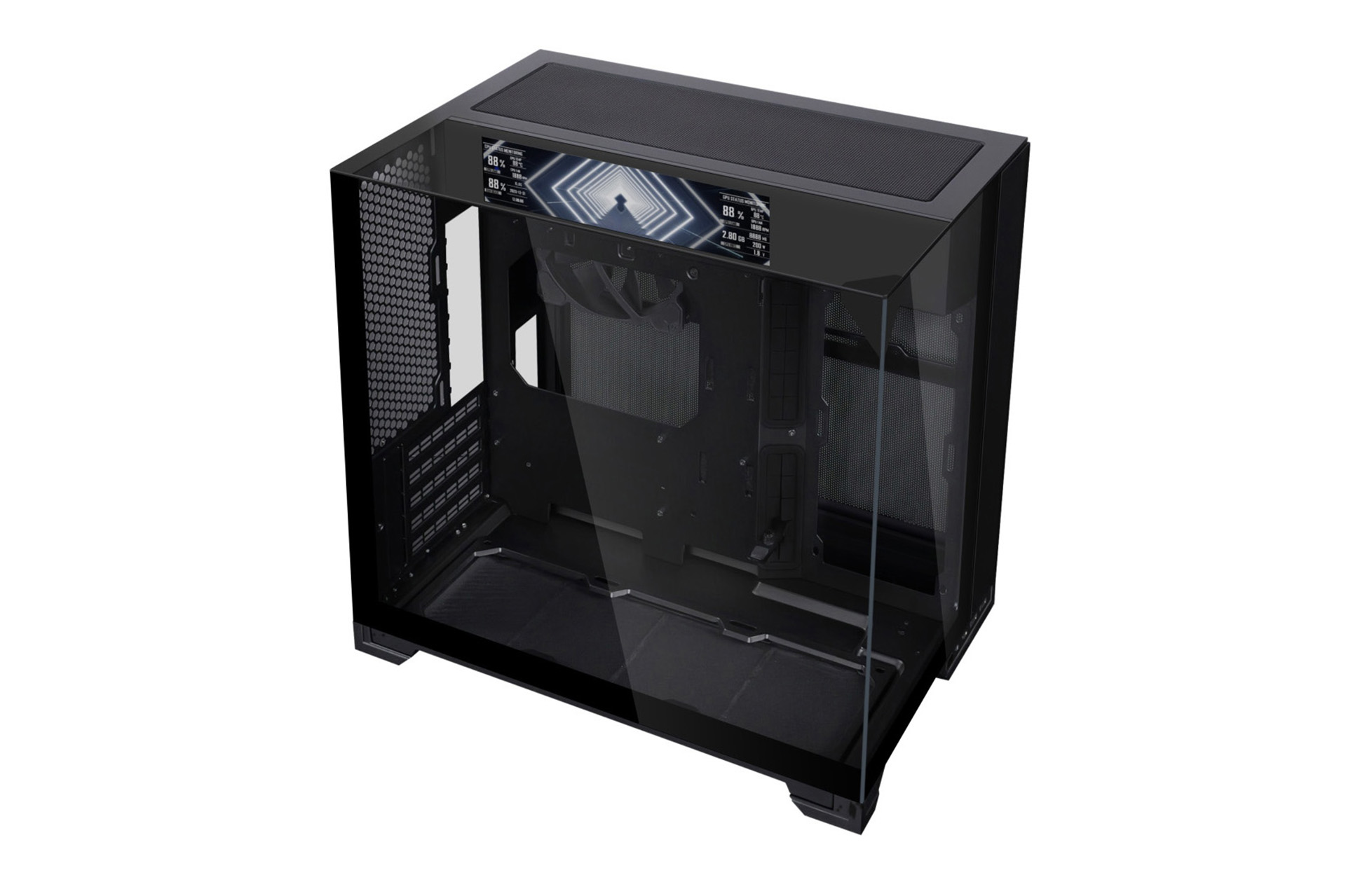 Lian Liの3面ガラスmicroATXケース「O11 Vision-M」に9.2型液晶搭載
