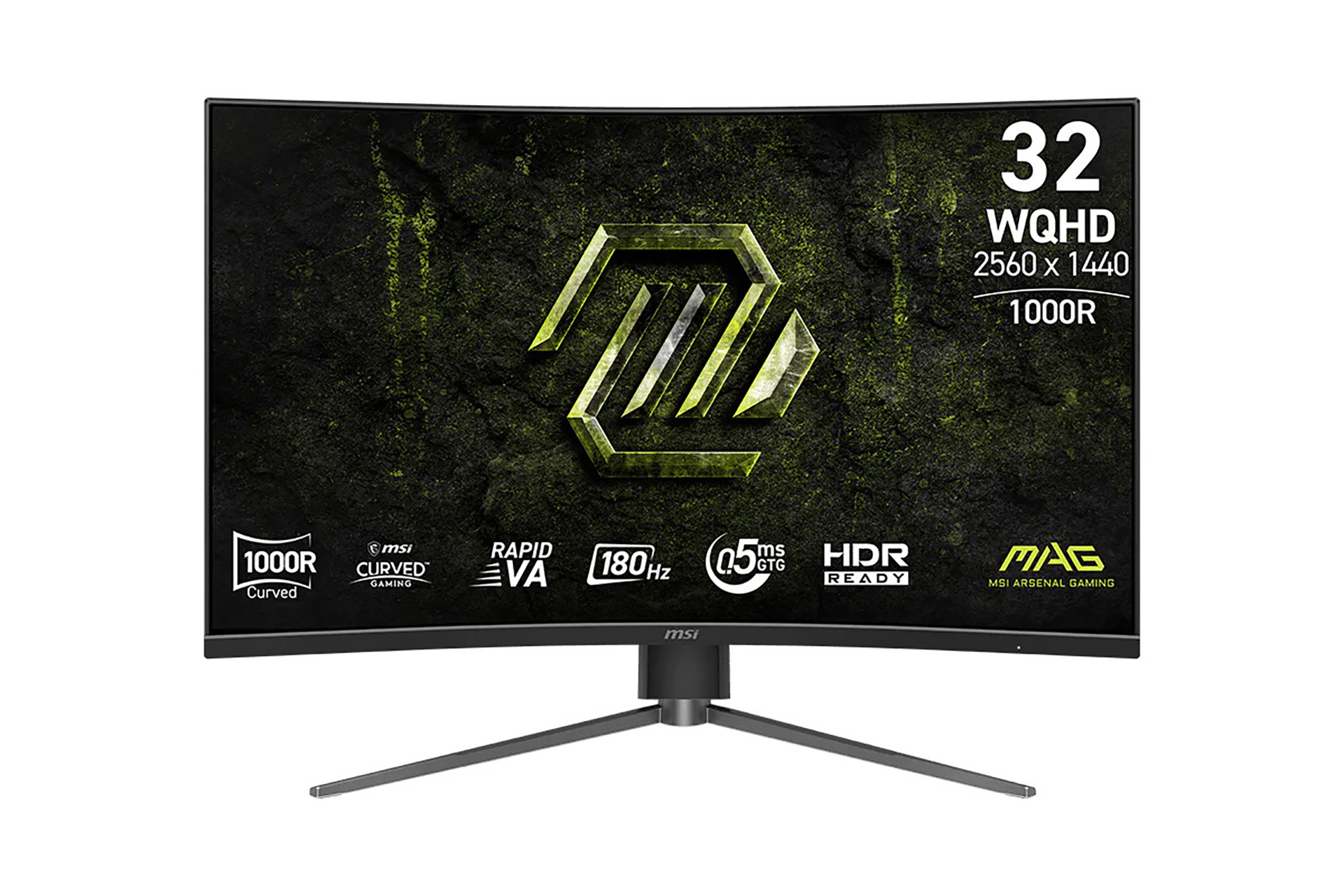 180Hz/RAPID VAパネル採用の31.5型湾曲WQHDゲーミングモニター「MAG