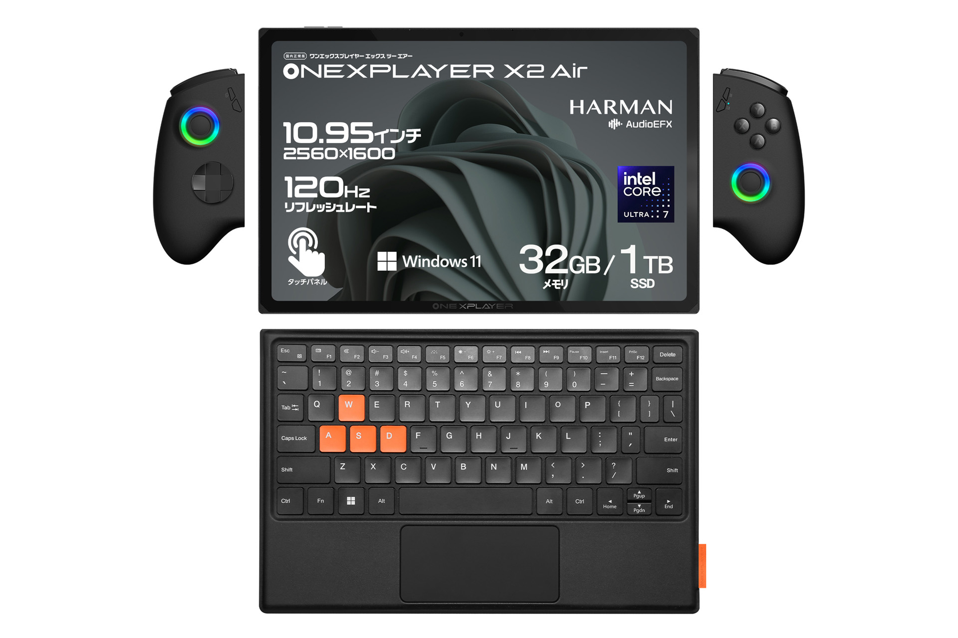 Core Ultra 7 258V搭載になった10.95インチ3in1ポータブルゲーミングPC
