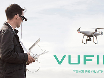 眼鏡に装着する小型ディスプレイに機能向上版、「Vufine+」が